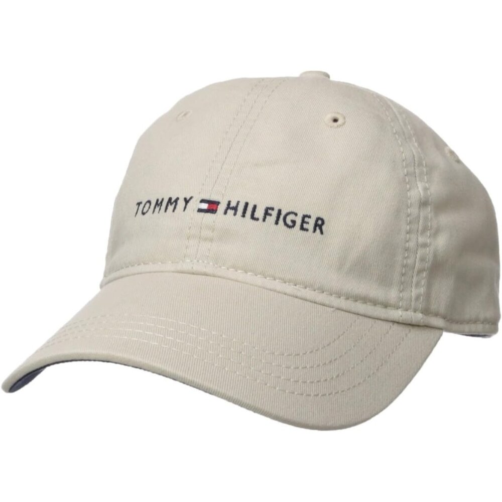 Men's Classic Cotton Comfort Logo Adjustable Strap Tan Baseball Hat Cap